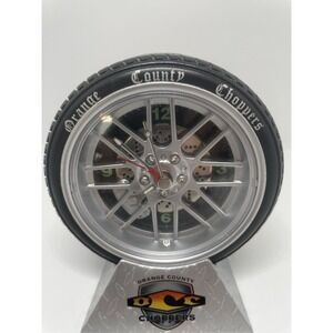 Orange County Choppers Tire Wall Clock Garage Workshop Decor‎ - Works Great